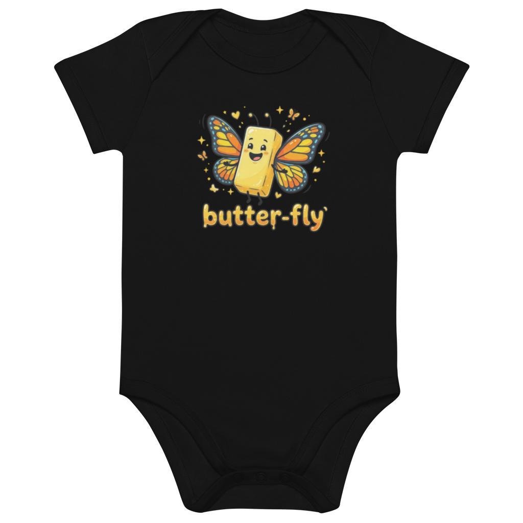 Little Butter-Fly 100% Organic baby onesie