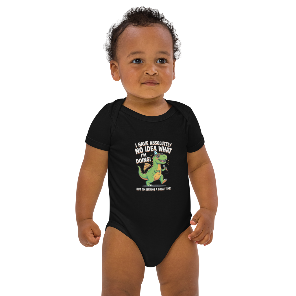 Party Dino 100% Organic baby onesie