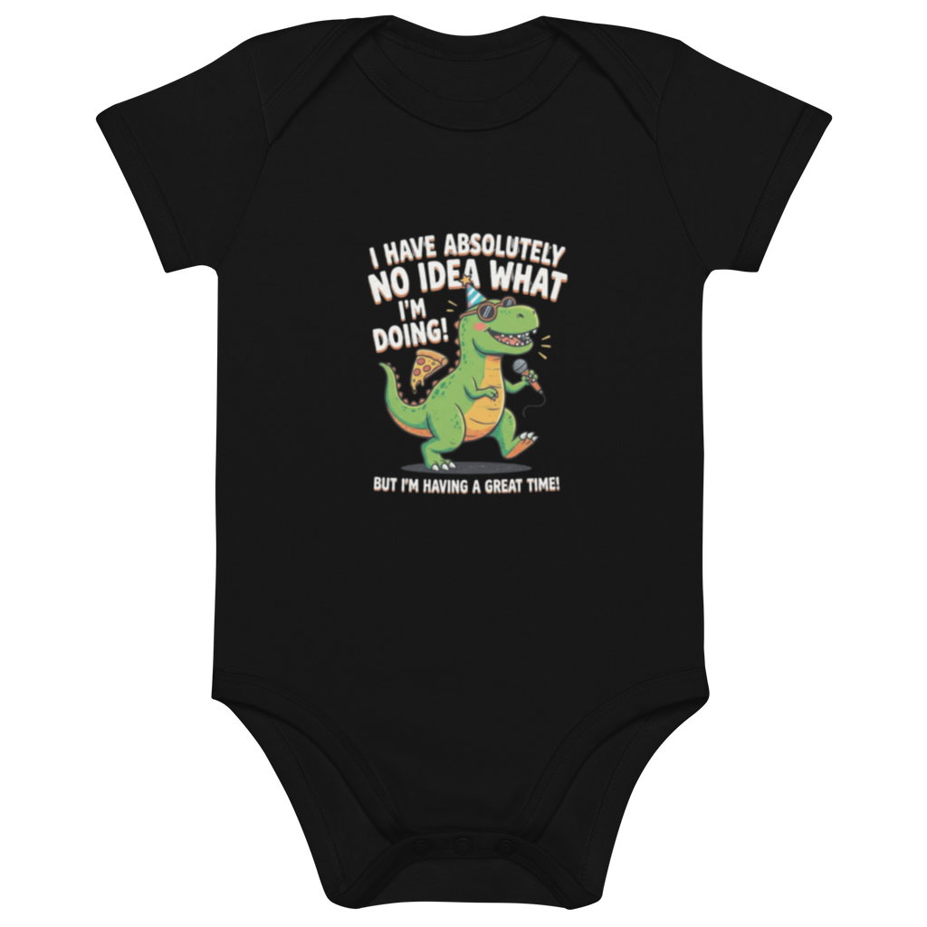 Party Dino 100% Organic baby onesie