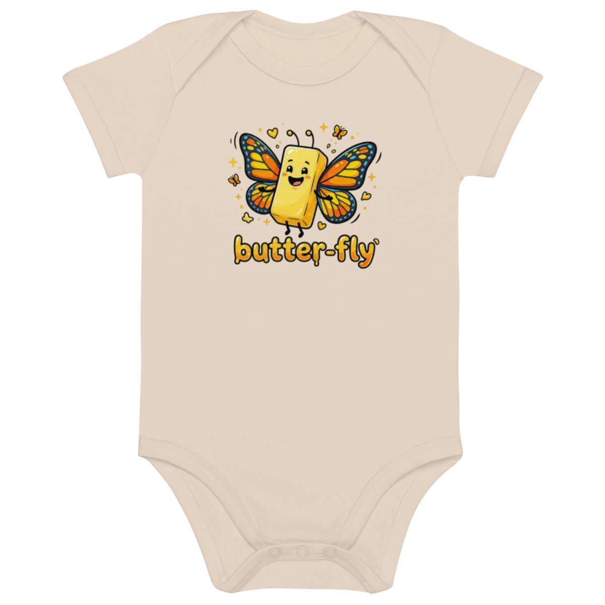 Little Butter-Fly 100% Organic baby onesie