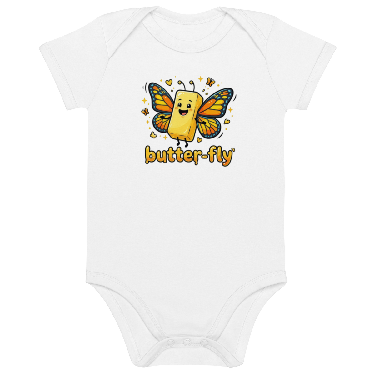 Little Butter-Fly 100% Organic baby onesie